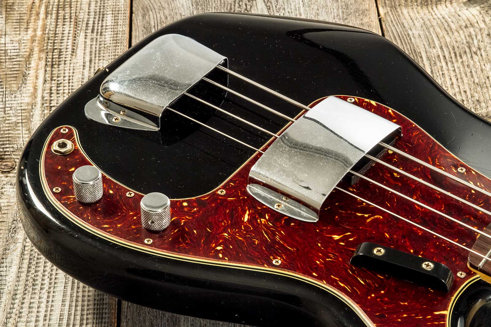 Fender Custom Shop Precision Bass 1962 Rw #r133798 - Journey Man Relic Black - Basse Électrique Solid Body - Variation 3