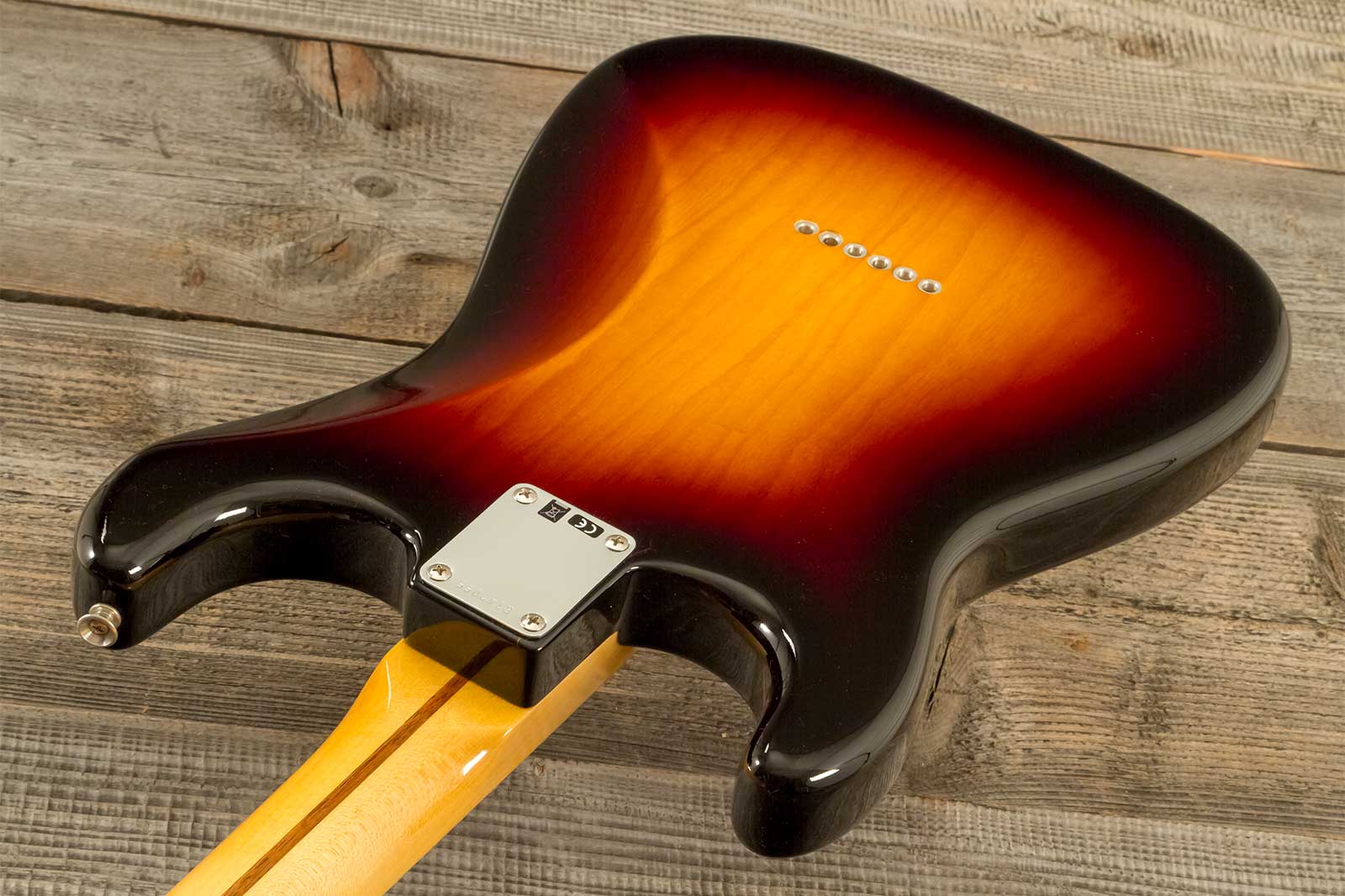 Fender Custom Shop Strat 1955 Vintage Custom Hardtail 3s Ht Mn #r142055 - Time Capsule 2-color Sunburst - Guitare Électrique Forme Str - Variation 8