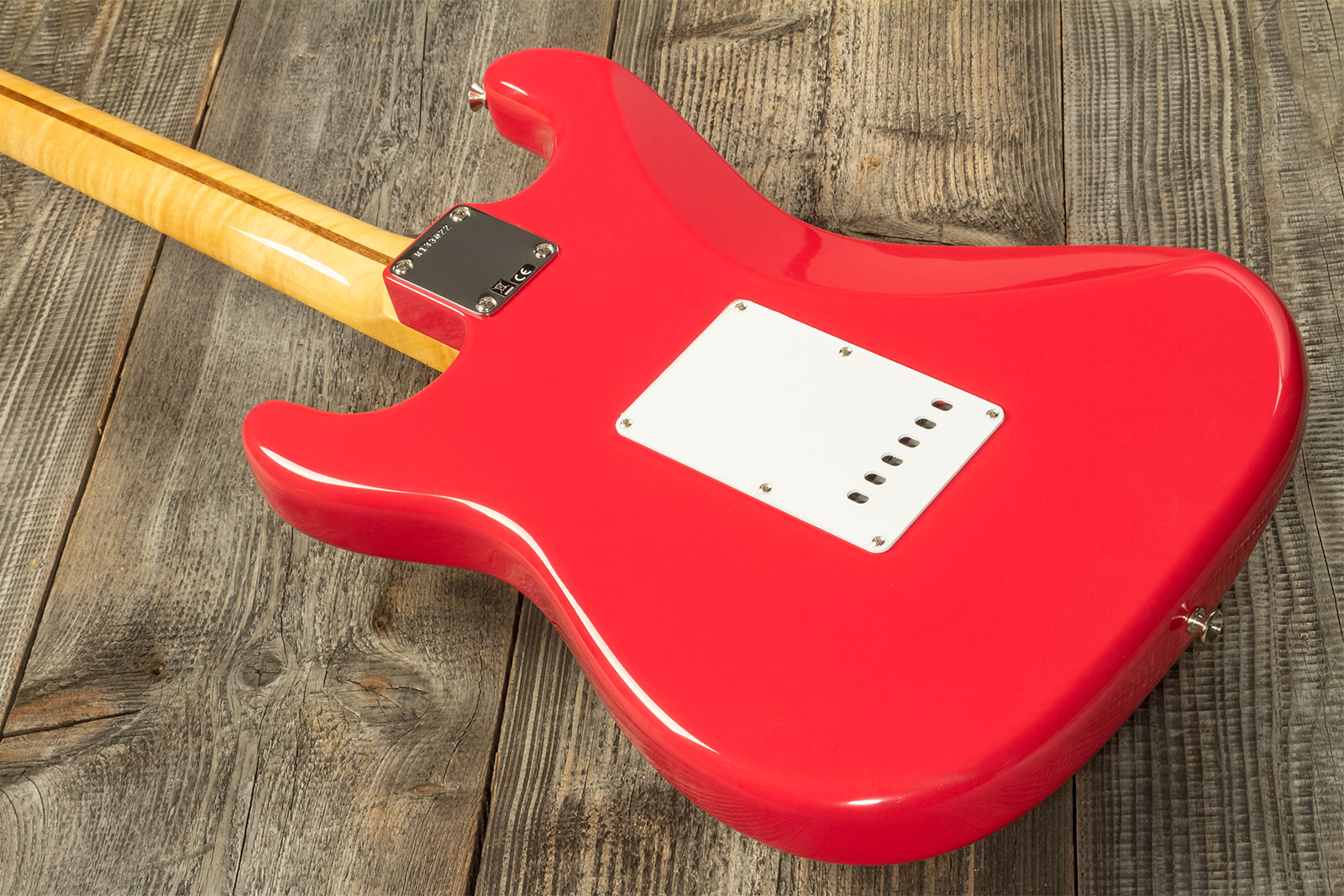 Fender Custom Shop Strat 1956 3s Trem Mn #r133022 - Nos Fiesta Red - Guitare Électrique Forme Str - Variation 5