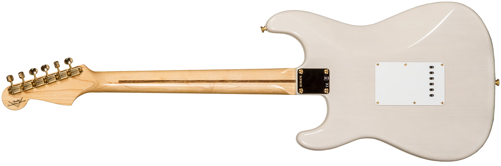 Fender Custom Shop Strat 1957 3s Trem Mn #r125475 - Nos White Blonde - Guitare Électrique Forme Str - Variation 1