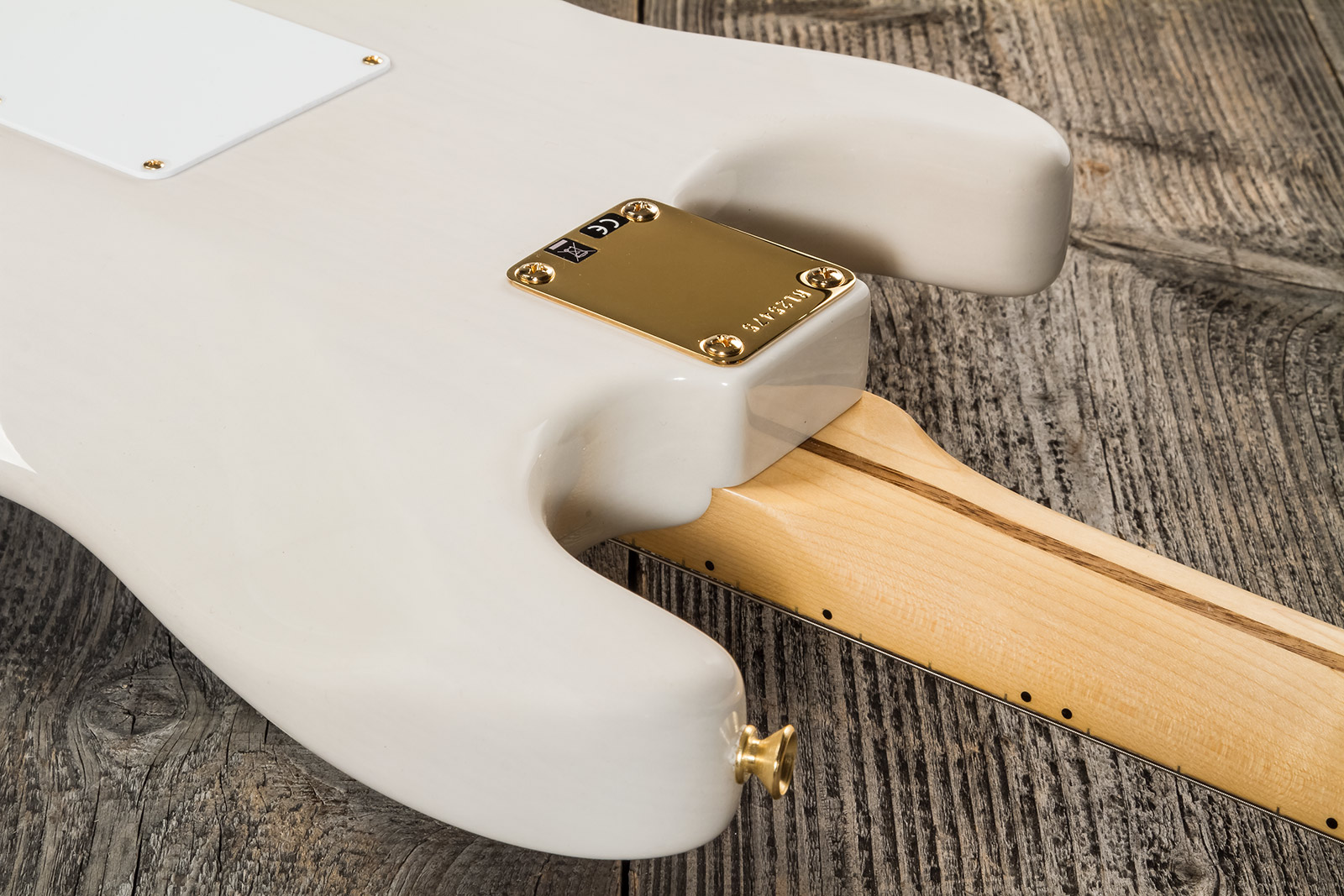 Fender Custom Shop Strat 1957 3s Trem Mn #r125475 - Nos White Blonde - Guitare Électrique Forme Str - Variation 6