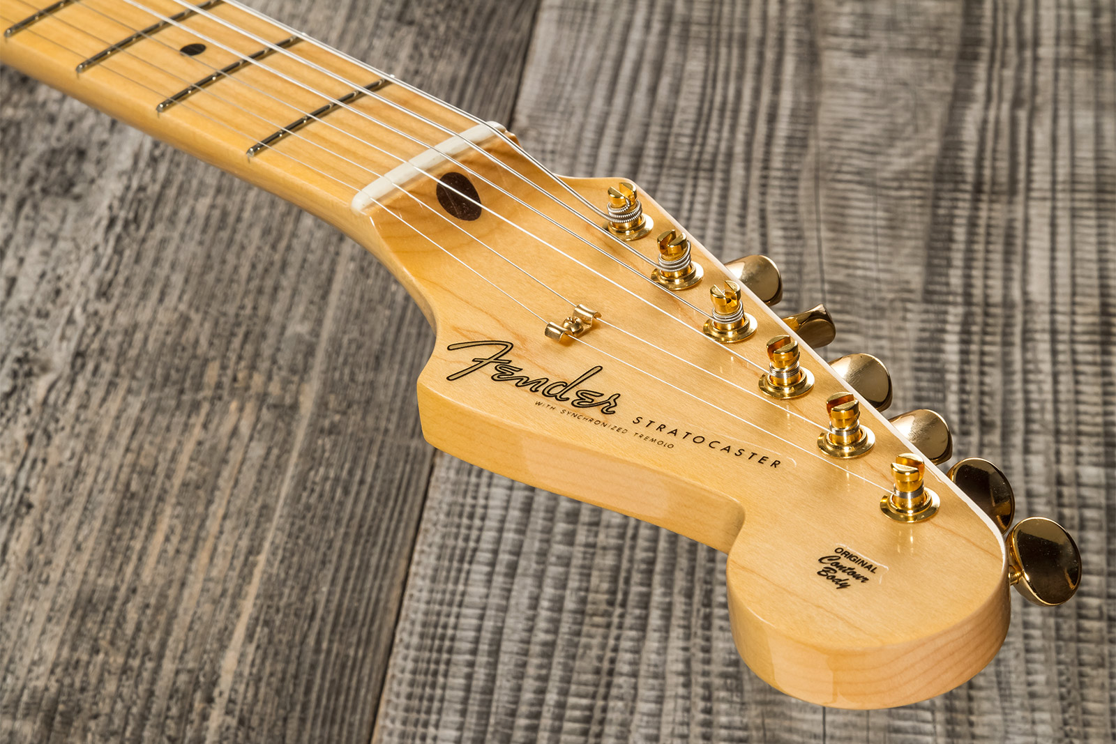 Fender Custom Shop Strat 1957 3s Trem Mn #r125475 - Nos White Blonde - Guitare Électrique Forme Str - Variation 7