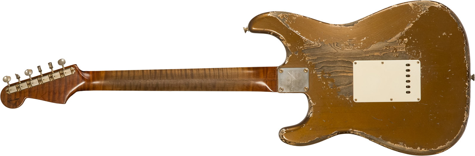 Fender Custom Shop Strat 1957 Masterbuilt D.wilson 3s Trem Mn #cz578116 - Relic Bronze - Guitare Électrique Forme Str - Variation 1