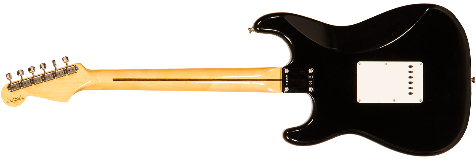Fender Custom Shop Strat 1958 3s Trem Mn #r113828 - Closet Classic Black - Guitare Électrique Forme Str - Variation 1