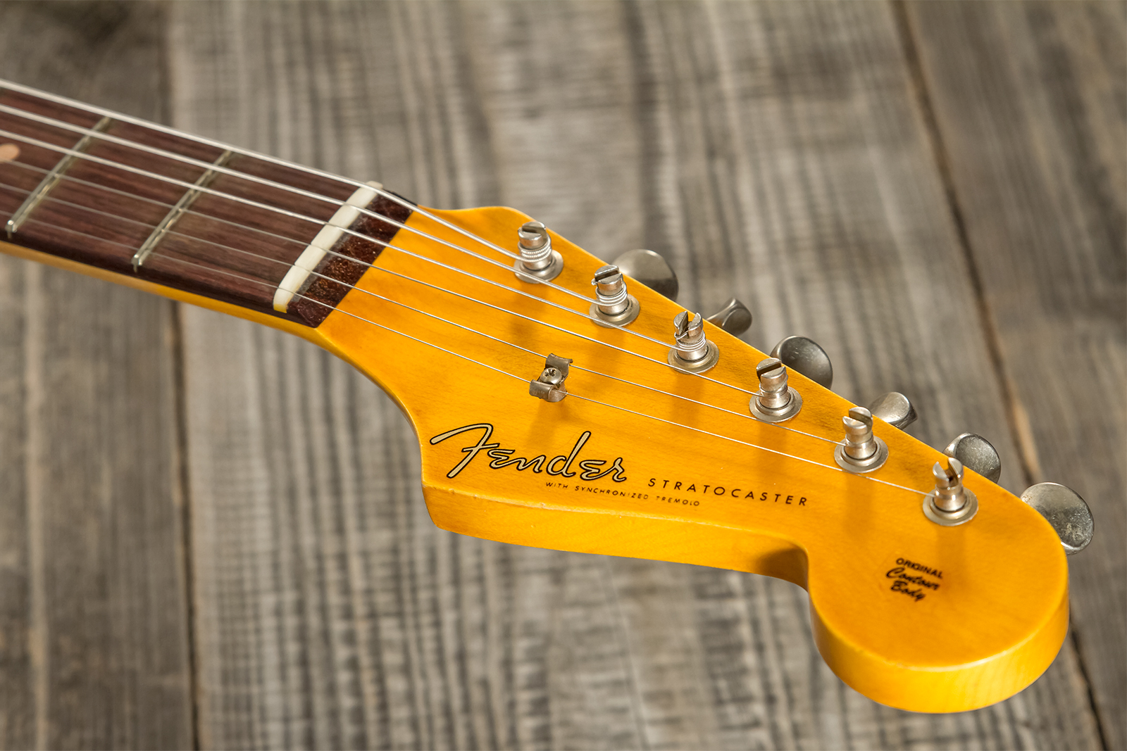 Fender Custom Shop Strat 1959 3s Trem Rw #cz570883 - Journeyman Relic Teal Green Metallic - Guitare Électrique Forme Str - Variation 6