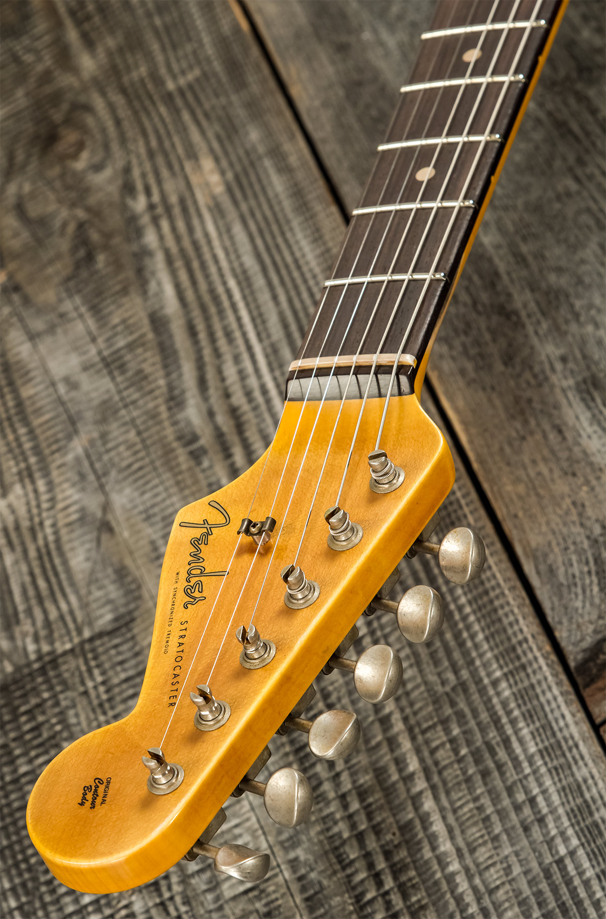 Fender Custom Shop Strat 1959 3s Trem Rw #r117661 - Relic 2-color Sunburst - Guitare Électrique Forme Str - Variation 9