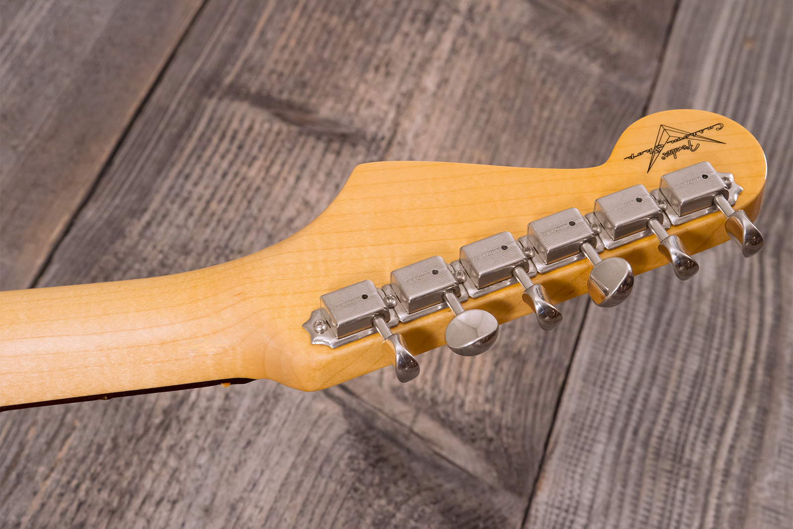 Fender Custom Shop Strat 1959 3s Trem Rw #r143419 - Time Capsule Sonic Blue - Guitare Électrique Forme Str - Variation 13