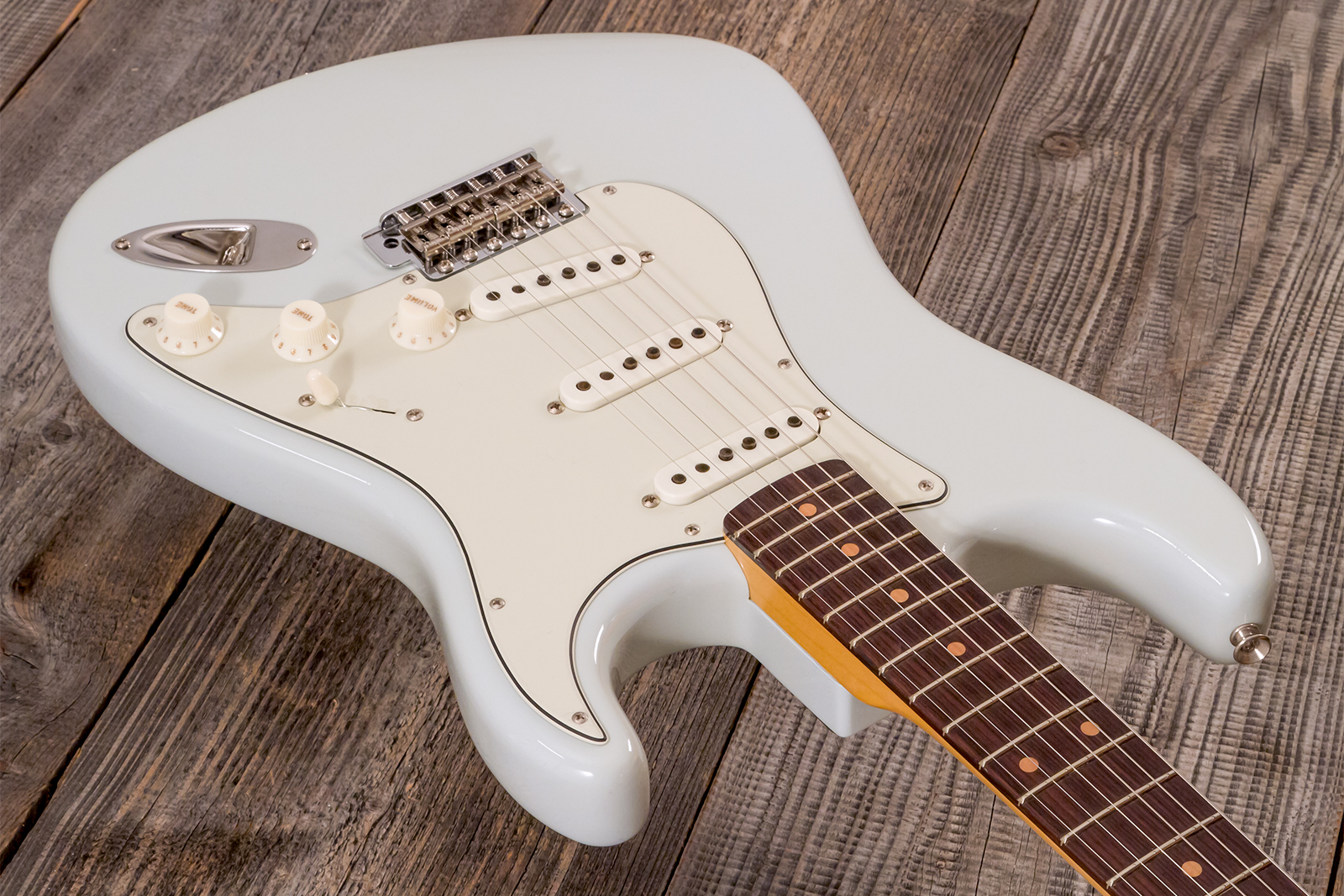 Fender Custom Shop Strat 1959 3s Trem Rw #r143419 - Time Capsule Sonic Blue - Guitare Électrique Forme Str - Variation 2