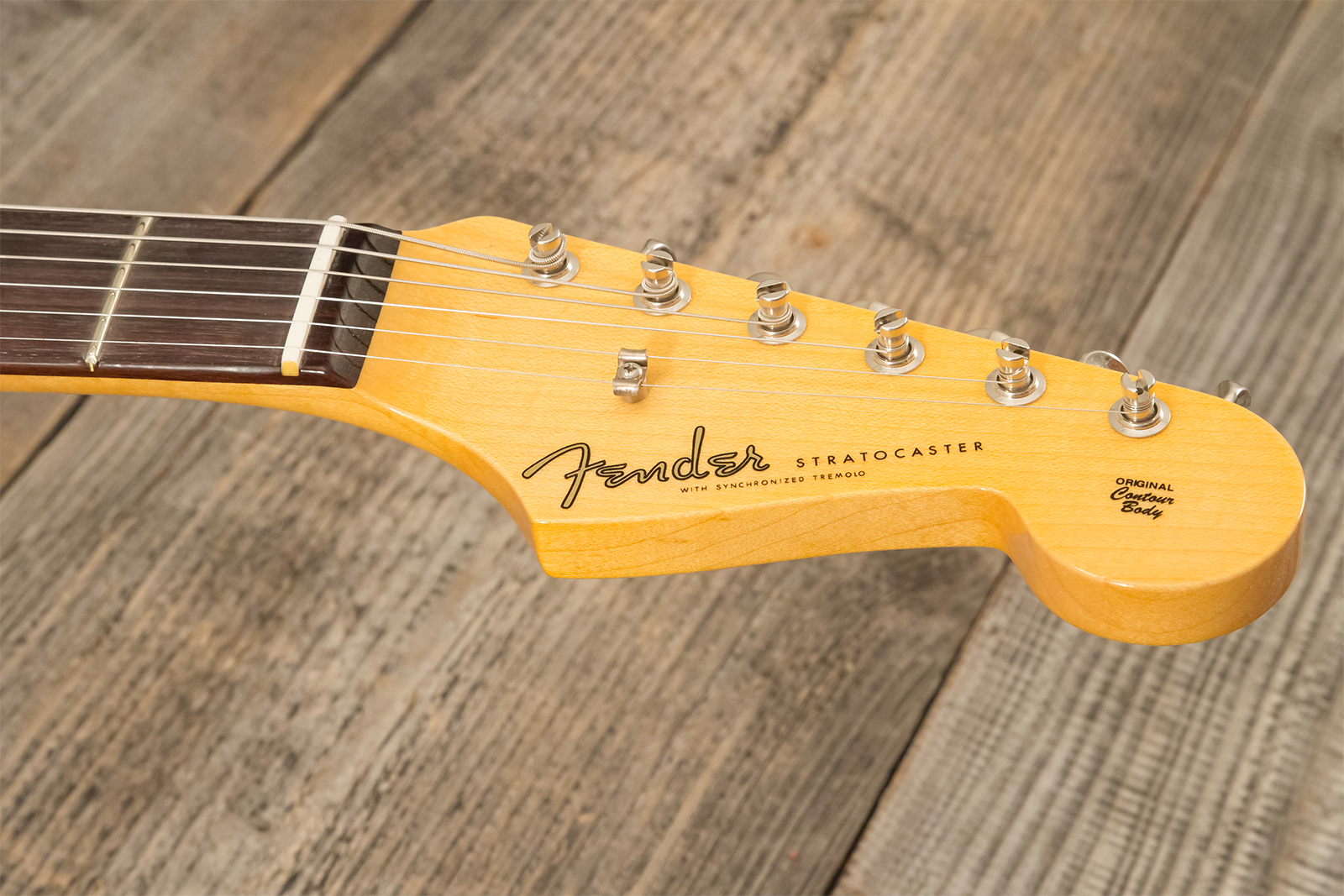 Fender Custom Shop Strat 1959 3s Trem Rw #r144343 - Time Capsule Fiesta Red - Guitare Électrique Forme Str - Variation 10