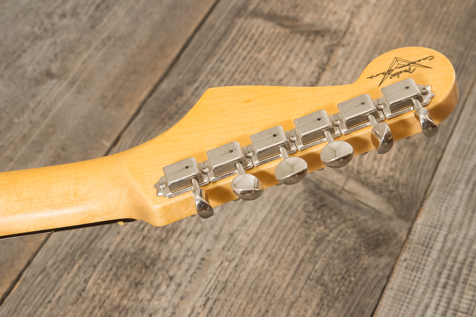 Fender Custom Shop Strat 1959 3s Trem Rw #r144343 - Time Capsule Fiesta Red - Guitare Électrique Forme Str - Variation 11