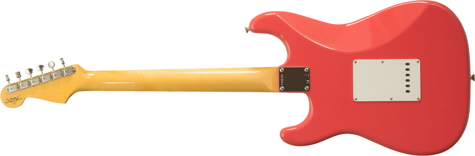 Fender Custom Shop Strat 1959 3s Trem Rw #r144343 - Time Capsule Fiesta Red - Guitare Électrique Forme Str - Variation 1