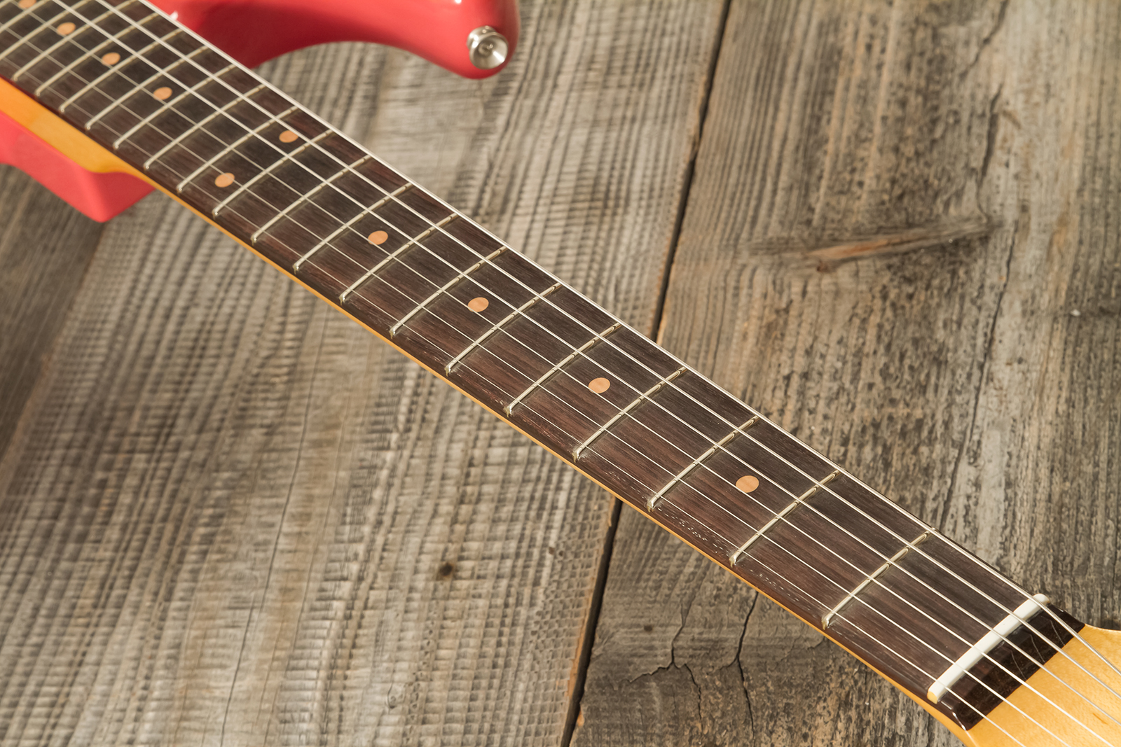 Fender Custom Shop Strat 1959 3s Trem Rw #r144343 - Time Capsule Fiesta Red - Guitare Électrique Forme Str - Variation 5