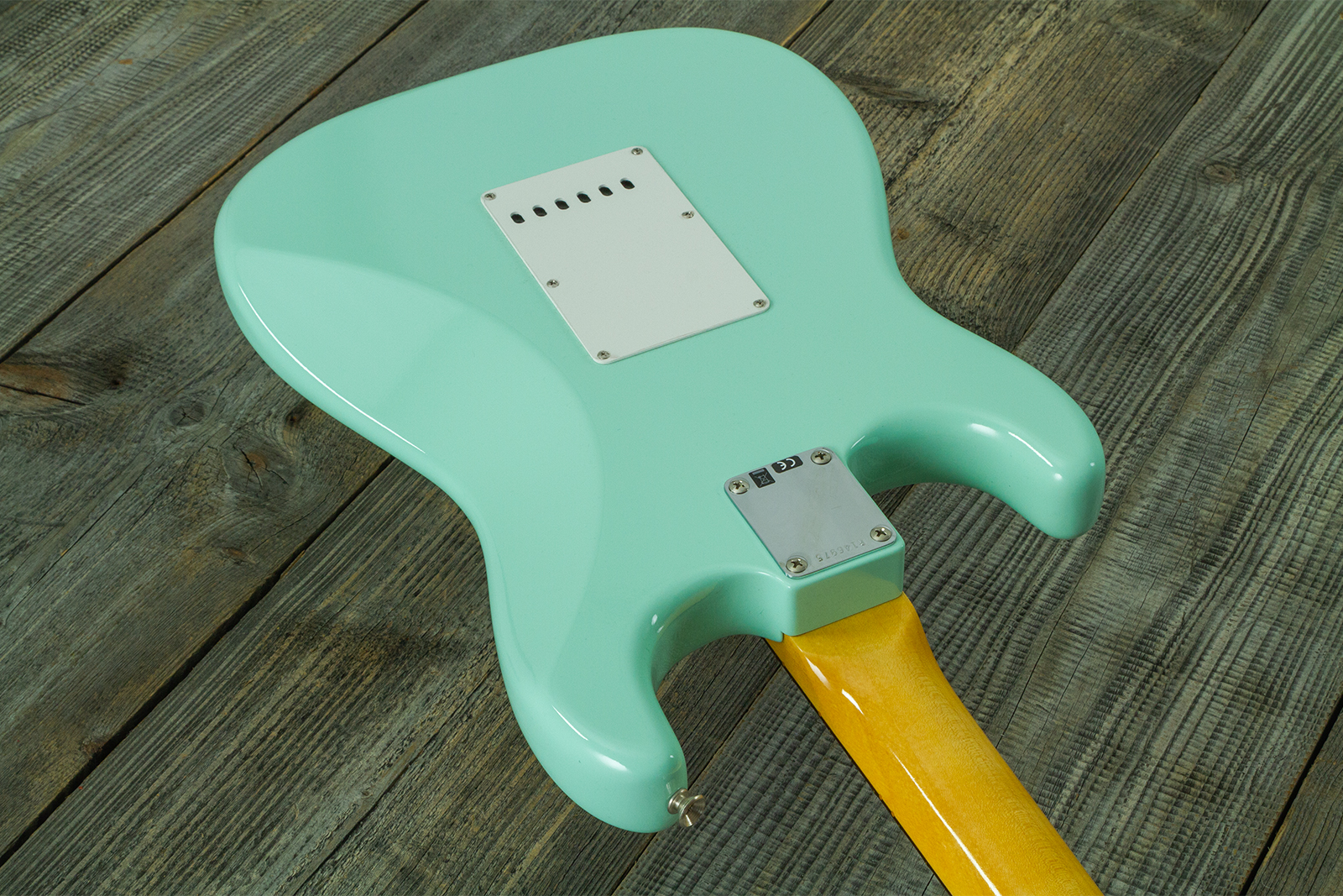 Fender Custom Shop Strat 1959 Vintage Custom 3s Trem Rw #r146975 - Time Capsule Faded Surf Green - Guitare Électrique Forme Str - Variation 6