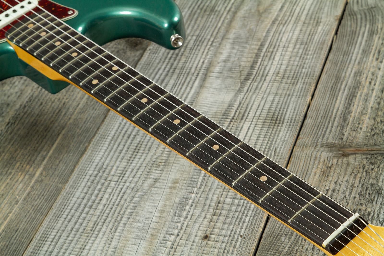 Fender Custom Shop Strat 1959 Vintage Custom 3s Trem Rw #r148541 - Time Capsule Sherwood Green Metallic - Guitare Électrique Forme Str - Variation 6