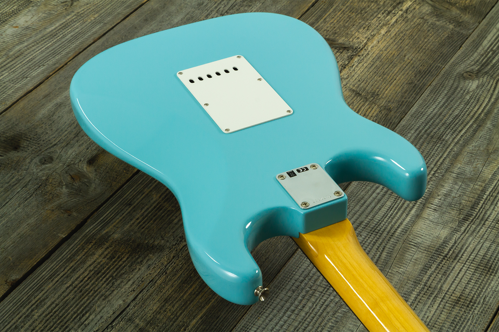 Fender Custom Shop Strat 1959 Vintage Custom 3s Trem Rw #r150835 - Time Capsule Daphne Blue - Guitare Électrique Forme Str - Variation 12
