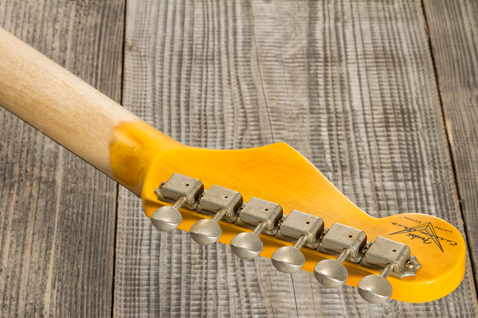 Fender Custom Shop Strat 1962/63 3s Trem Rw - Journeyman Relic Olympic White - Guitare Électrique Forme Str - Variation 8