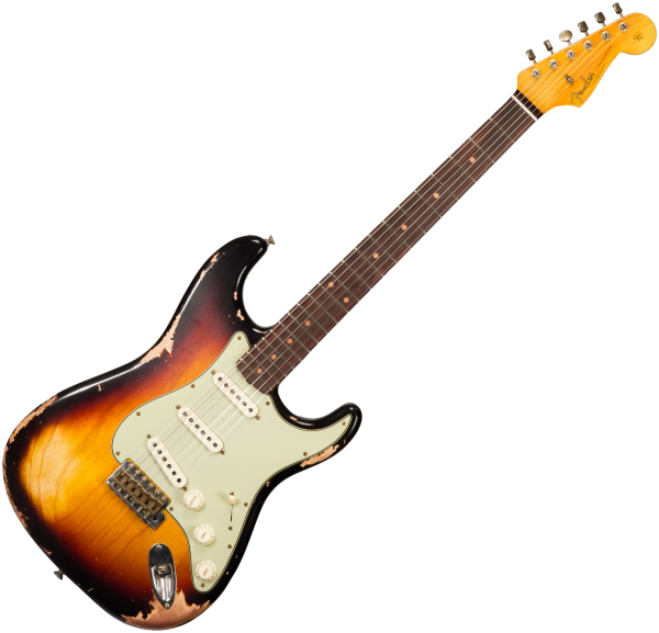★Custom HardRelic Sunburst StratocasterⅡ Fender Ultra Luxe Stratocaster Sunburst Electric Guitar