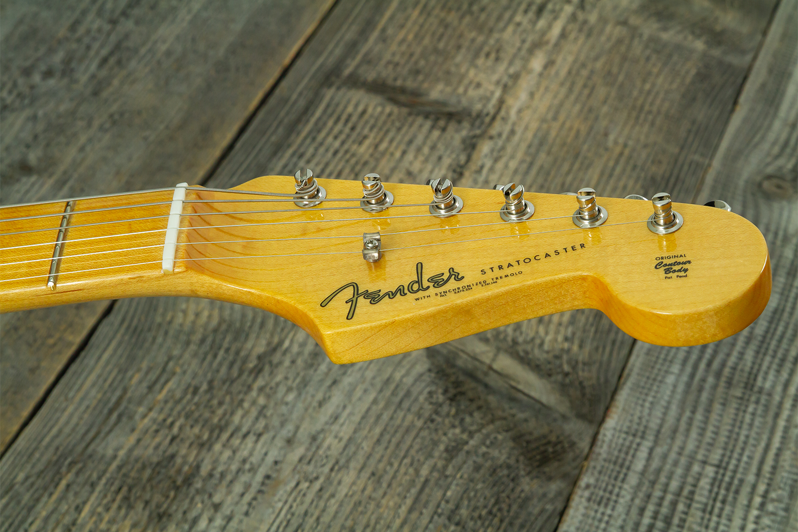 Fender Custom Shop Strat 1962 Vintage Custom 3s Trem Mn - Time Capsule Sherwood Green Metallic - Guitare Électrique Forme Str - Variation 17