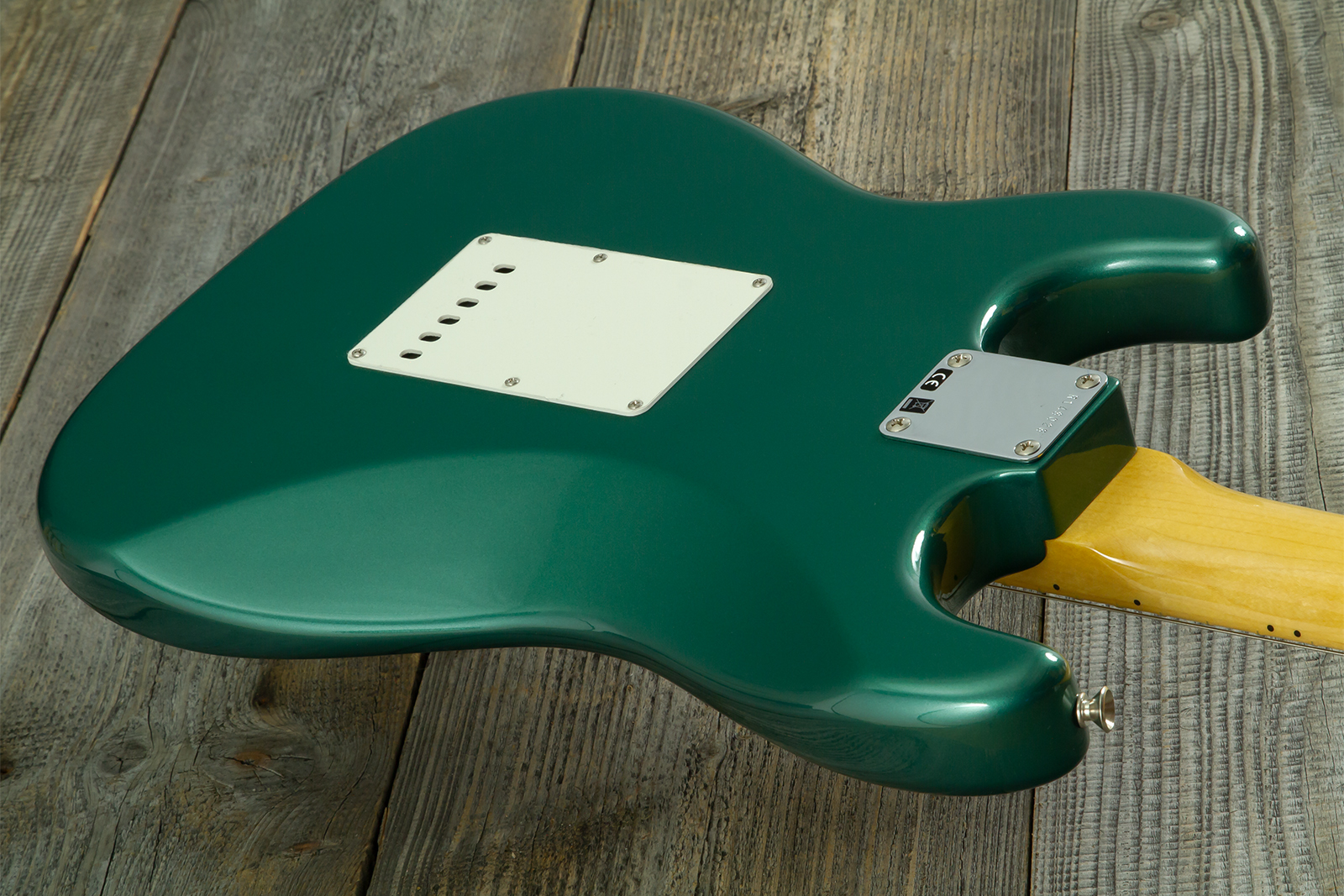 Fender Custom Shop Strat 1962 Vintage Custom 3s Trem Mn - Time Capsule Sherwood Green Metallic - Guitare Électrique Forme Str - Variation 18