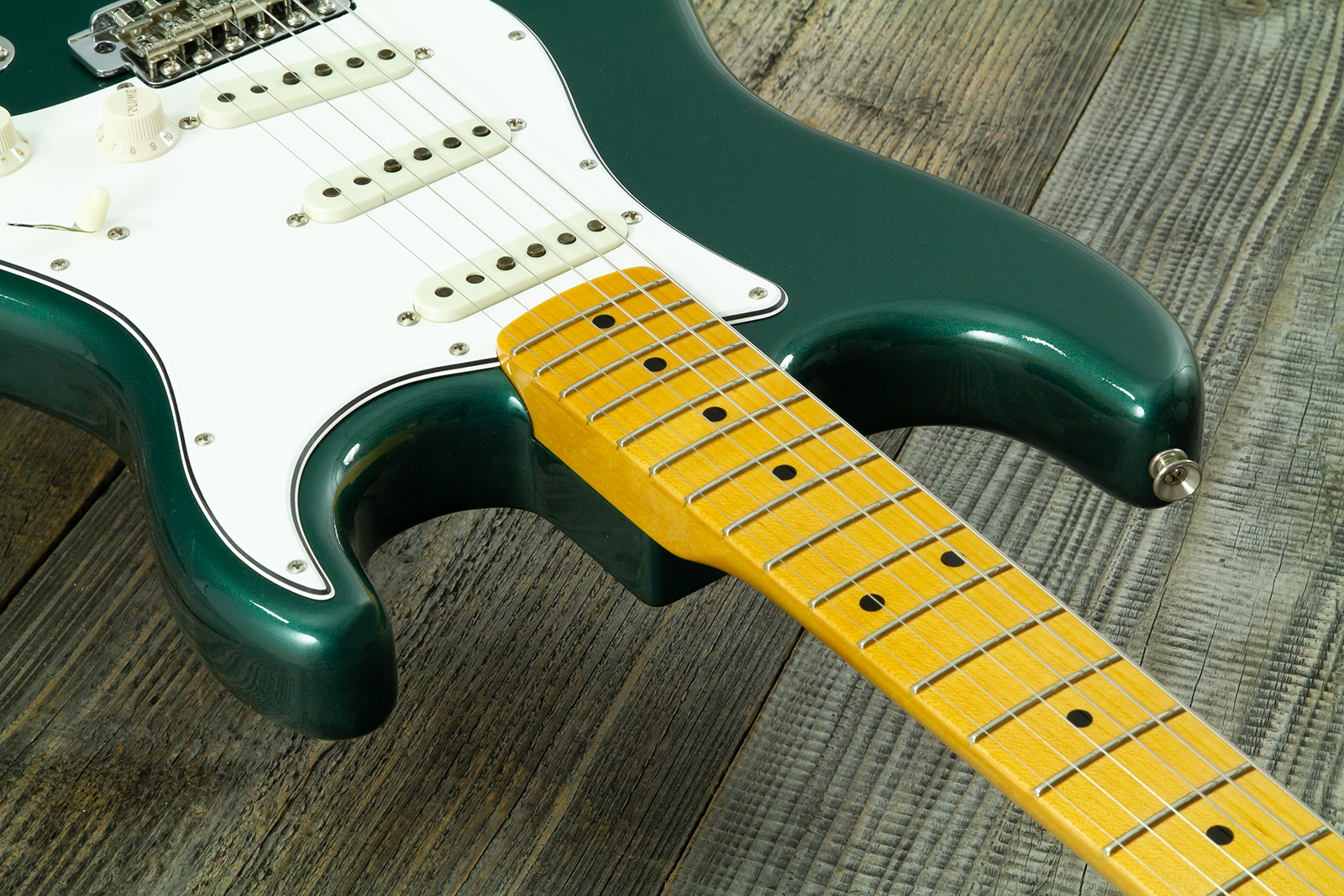 Fender Custom Shop Strat 1962 Vintage Custom 3s Trem Mn #r146869 - Time Capsule Sherwood Green Metallic - Guitare Électrique Forme Str - Variation 4