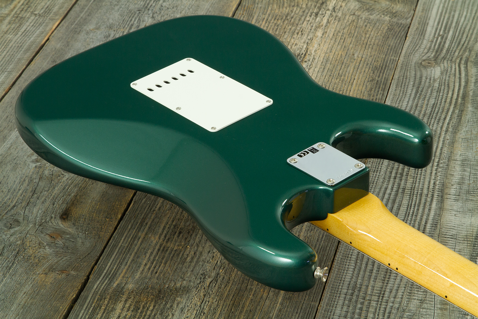 Fender Custom Shop Strat 1962 Vintage Custom 3s Trem Mn #r146869 - Time Capsule Sherwood Green Metallic - Guitare Électrique Forme Str - Variation 7
