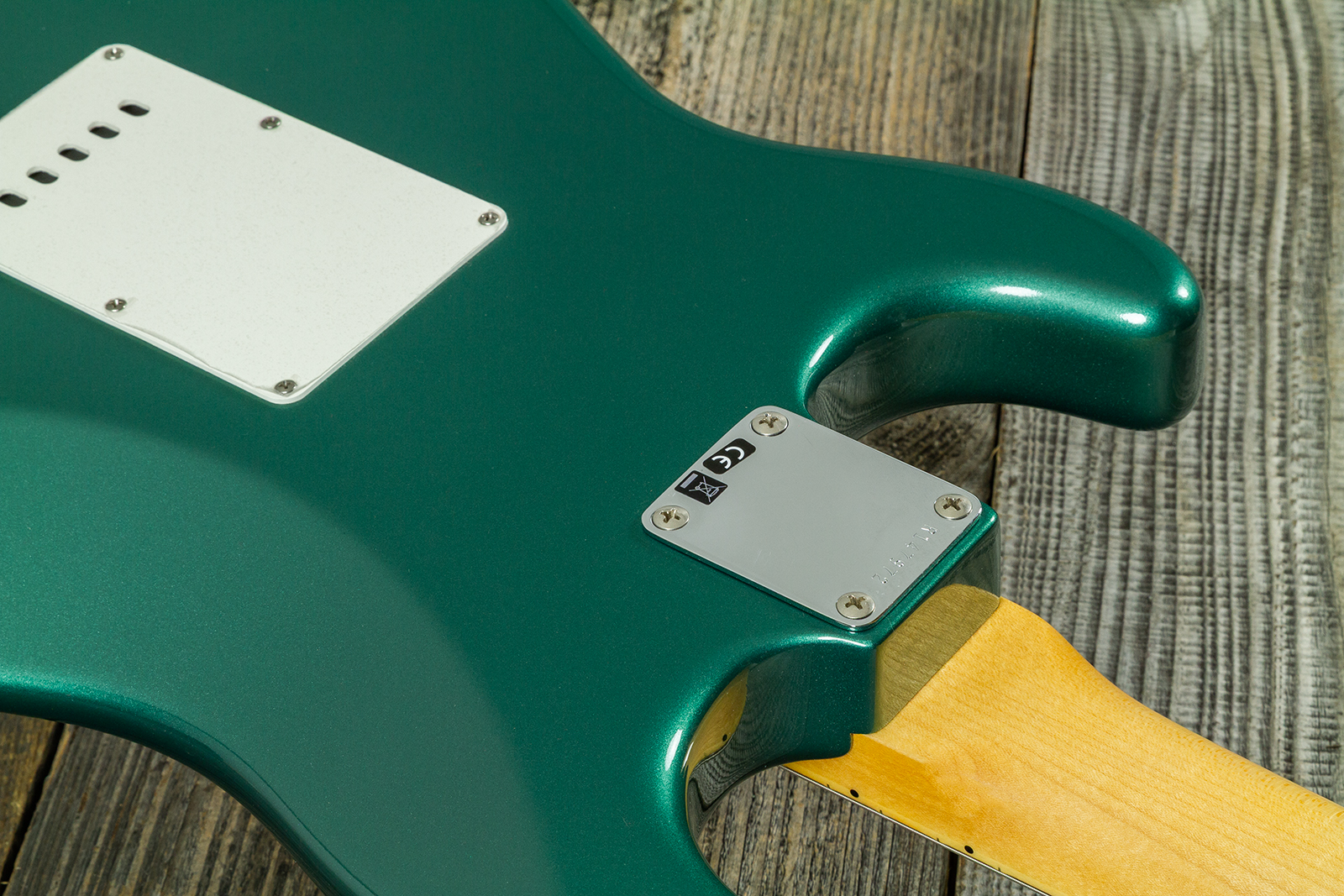 Fender Custom Shop Strat 1962 Vintage Custom 3s Trem Mn #r147972 - Time Capsule Sherwood Green Metallic - Guitare Électrique Forme Str - Variation 9