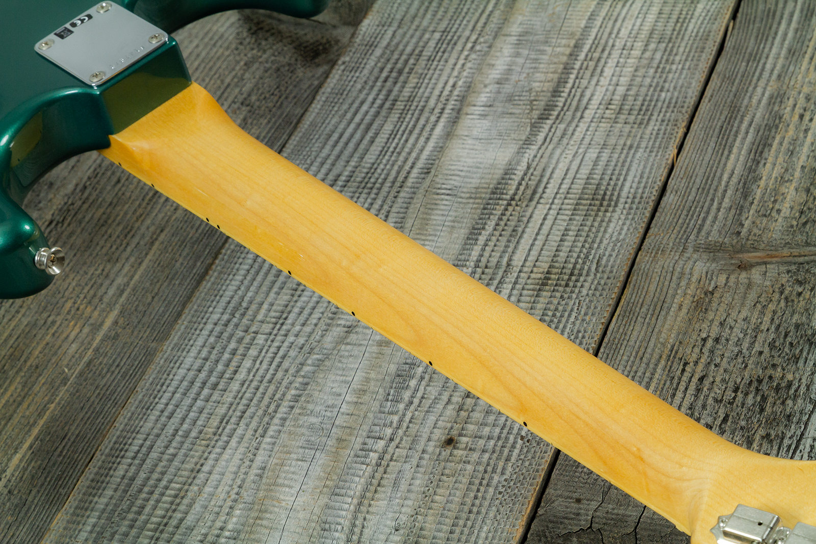 Fender Custom Shop Strat 1962 Vintage Custom 3s Trem Mn #r147972 - Time Capsule Sherwood Green Metallic - Guitare Électrique Forme Str - Variation 10