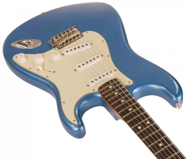 Guitare électrique solid body Fender Custom Shop 1963 Stratocaster #R114765 - lush closet classic lake placid blue