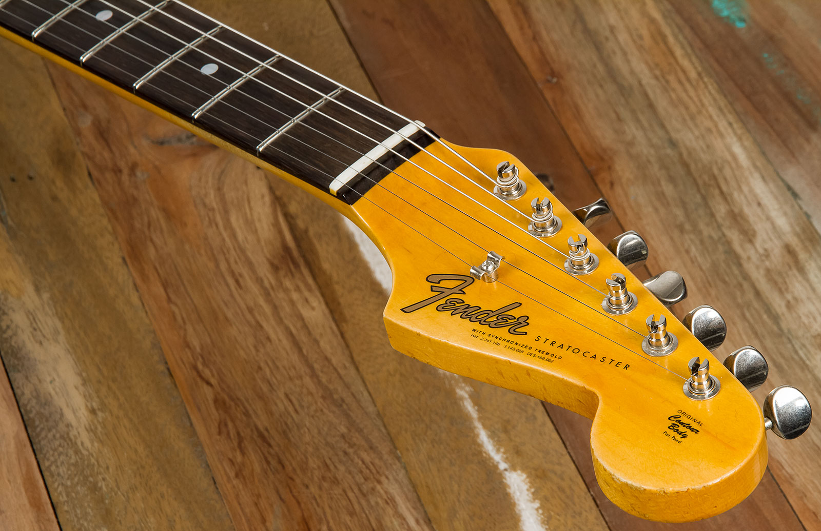 Fender Custom Shop Strat 1964 Rw #r114936 - Journeyman Relic 3-color Sunburst - Guitare Électrique Forme Str - Variation 5