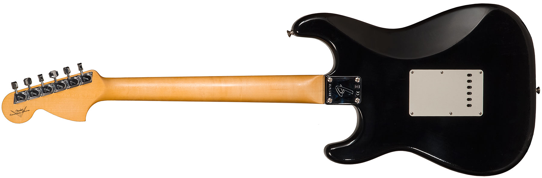 Fender Custom Shop Strat 1969 3s Trem Mn #r127670 - Closet Classic Black - Guitare Électrique Forme Str - Variation 1