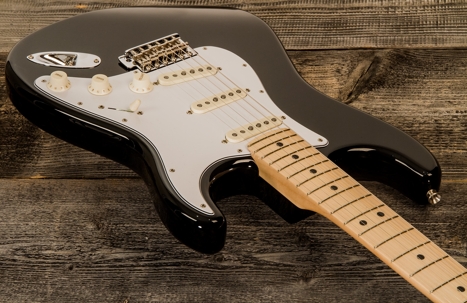 Fender Custom Shop Strat 1969 3s Trem Mn #r123423 - Nos Black - Guitare Électrique Forme Str - Variation 1