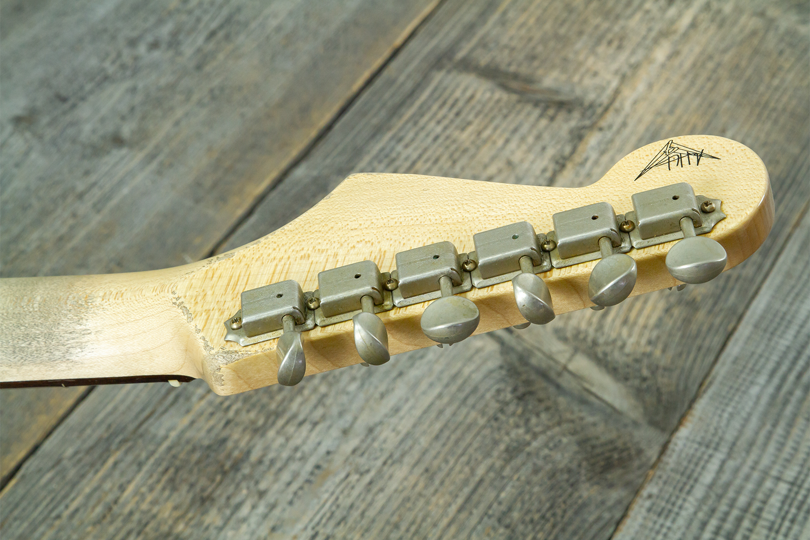 Fender Custom Shop Strat 60s Mb A.hicks 3s Trem Rw #4681 #ah0416 - Relic 3-color Sunburst - Guitare Électrique Forme Str - Variation 12