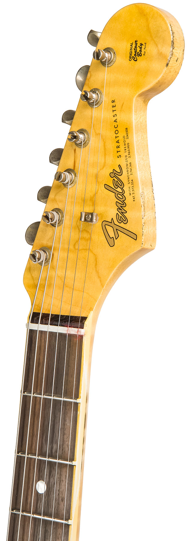 Fender Custom Shop Strat 1965 Ltd Usa Rw #cz548544 - Relic Daphne Blue Sparkle - Guitare Électrique Forme Str - Variation 5