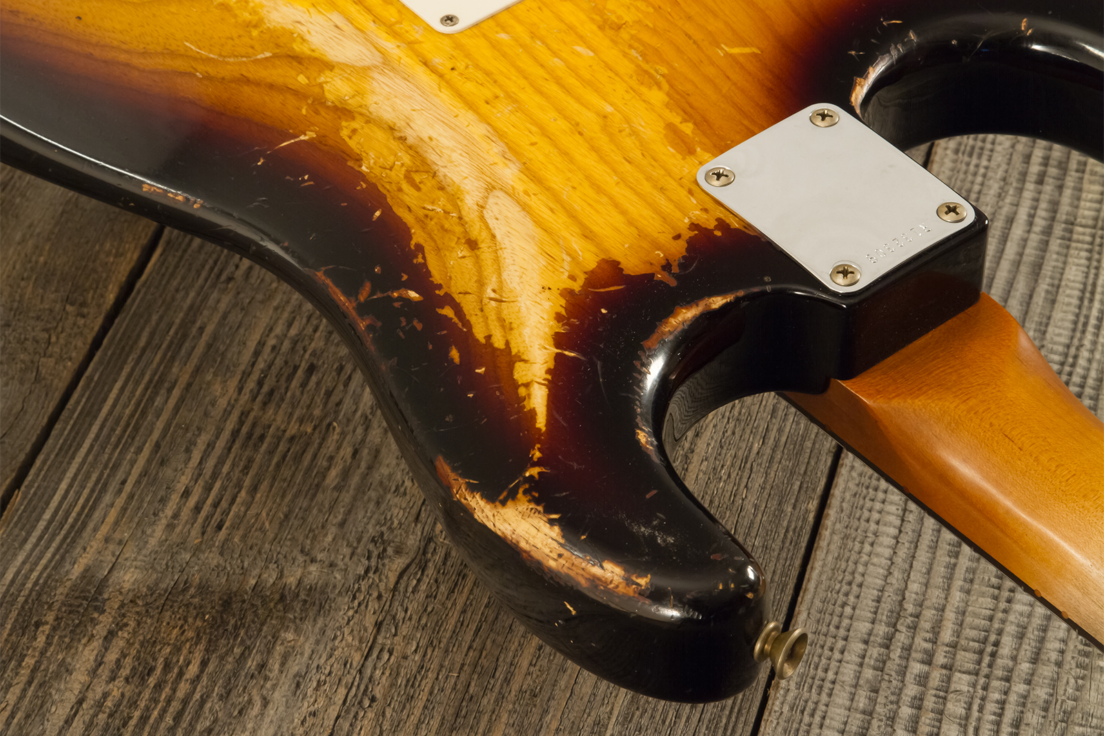 Fender Custom Shop Strat Masterbuilt L.perry 3s Trem Rw #r132309 - Heavy Relic 2-color Sunburst - Guitare Électrique Forme Str - Variation 14