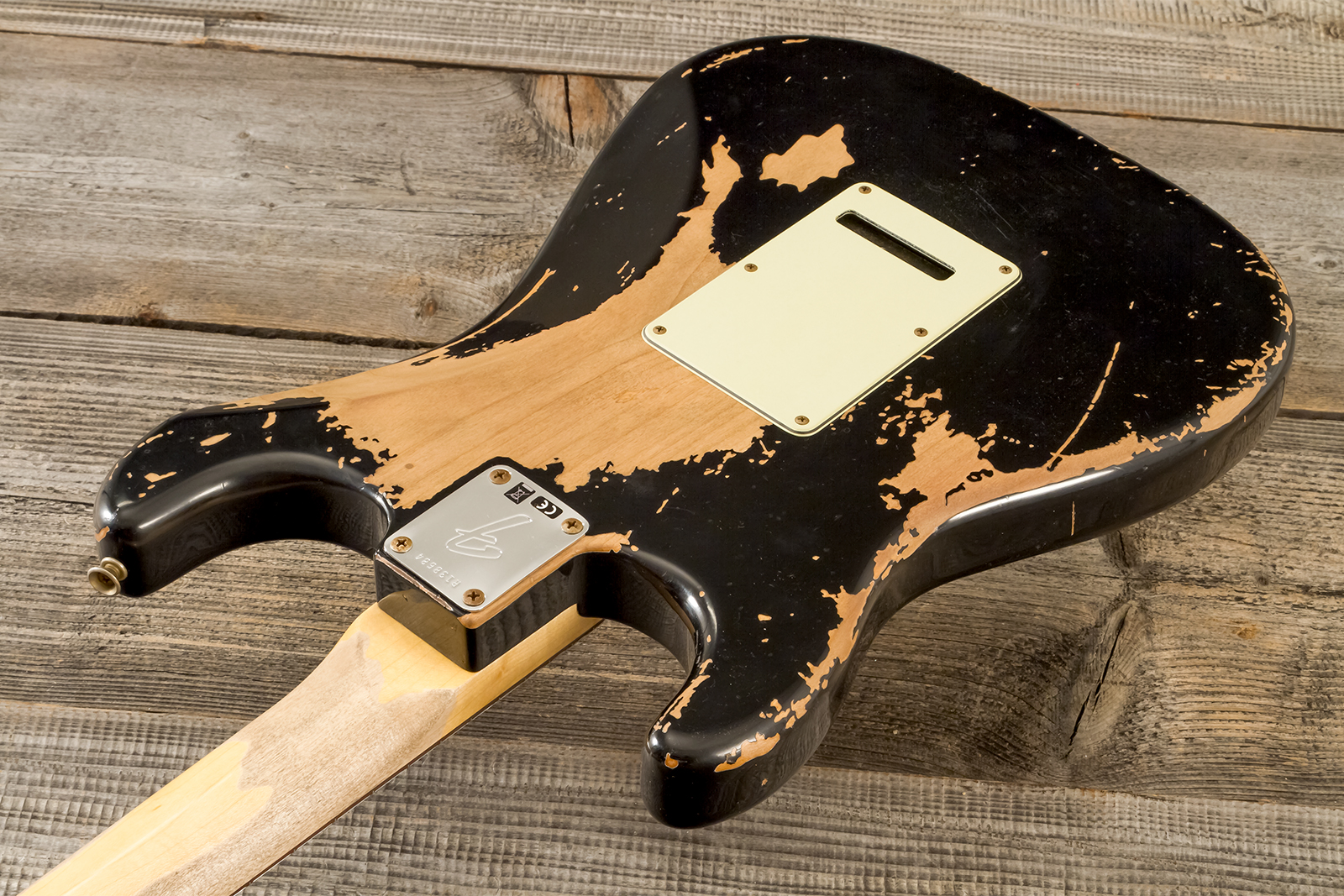 Fender Custom Shop Strat Michael Landau 1968 Signature Trem 3s #r138684 - Relic Black - Guitare Électrique Forme Str - Variation 7