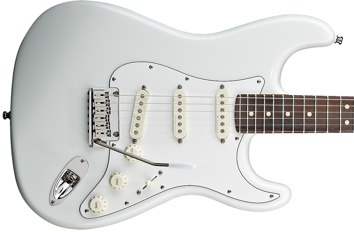 Fender Custom Shop Jeff Beck Strat Usa Rw - Olympic White - Guitare Électrique Forme Str - Variation 2