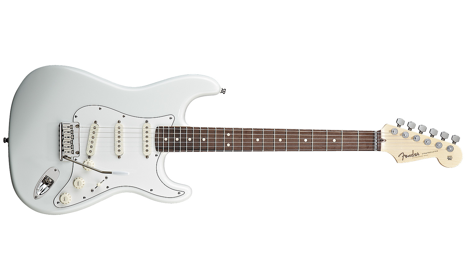 Fender Custom Shop Jeff Beck Strat Usa Rw - Olympic White - Guitare Électrique Forme Str - Variation 1