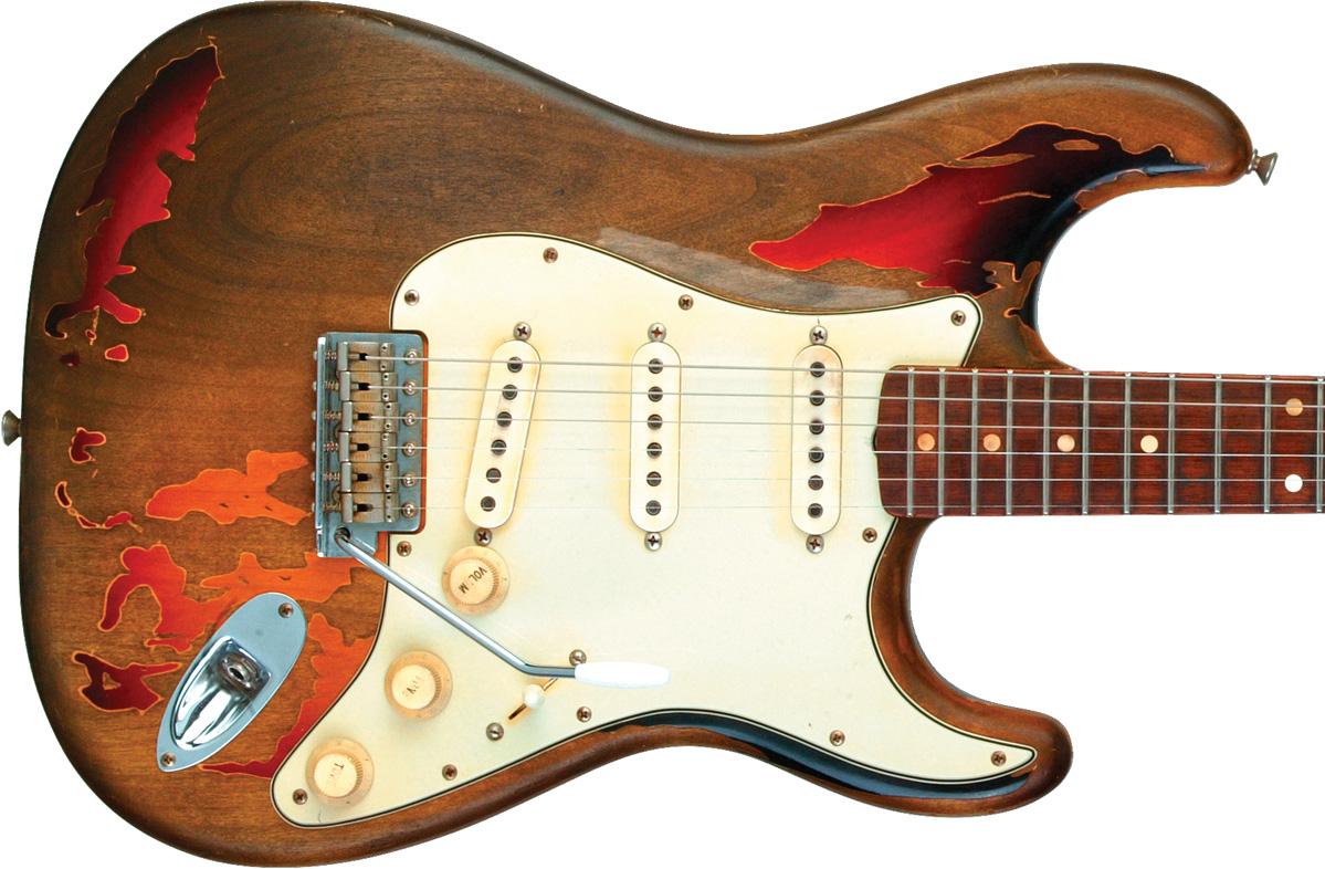 Fender Custom Shop Rory Gallagher Strat Rw - Relic 3-color Sunburst - Guitare Électrique Forme Str - Variation 2