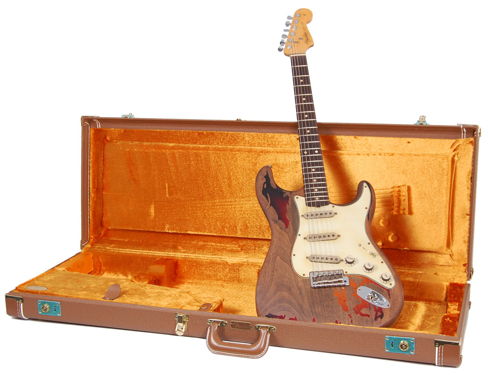Fender Custom Shop Rory Gallagher Strat Rw - Relic 3-color Sunburst - Guitare Électrique Forme Str - Variation 4