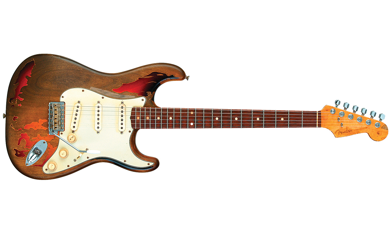 Fender Custom Shop Rory Gallagher Strat Rw - Relic 3-color Sunburst - Guitare Électrique Forme Str - Variation 1