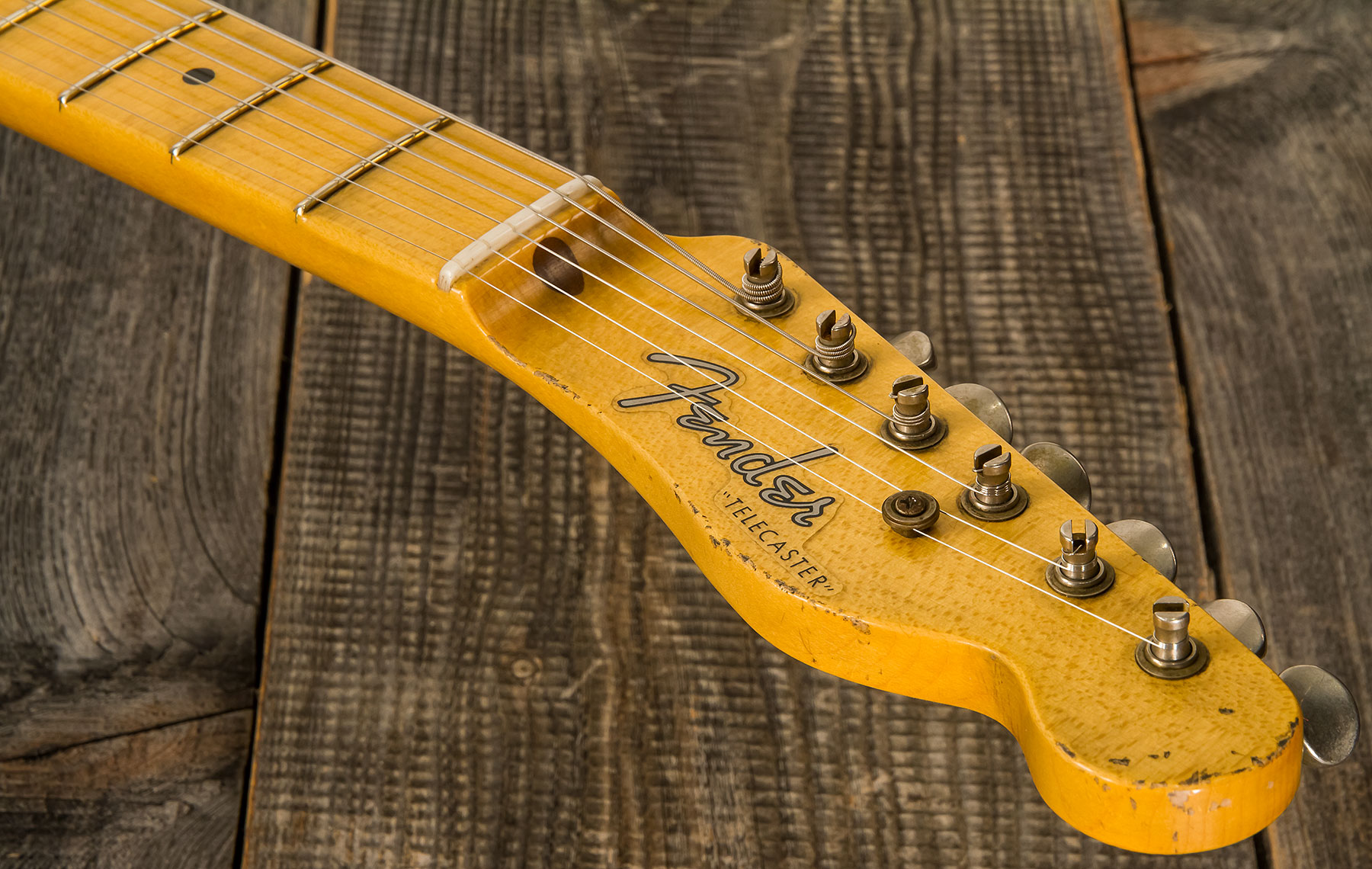 Fender Custom Shop Tele 1950 Masterbuilt J.smith Mn #r111000 - Relic Nocaster Blonde - Guitare Électrique Forme Tel - Variation 4
