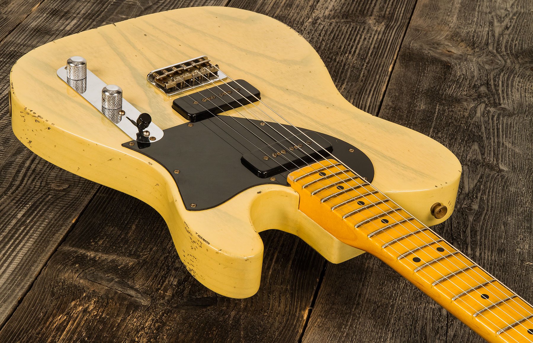 Fender Custom Shop Tele 1950 Masterbuilt J.smith Mn #r116221 - Relic Nocaster Blonde - Guitare Électrique Forme Tel - Variation 1