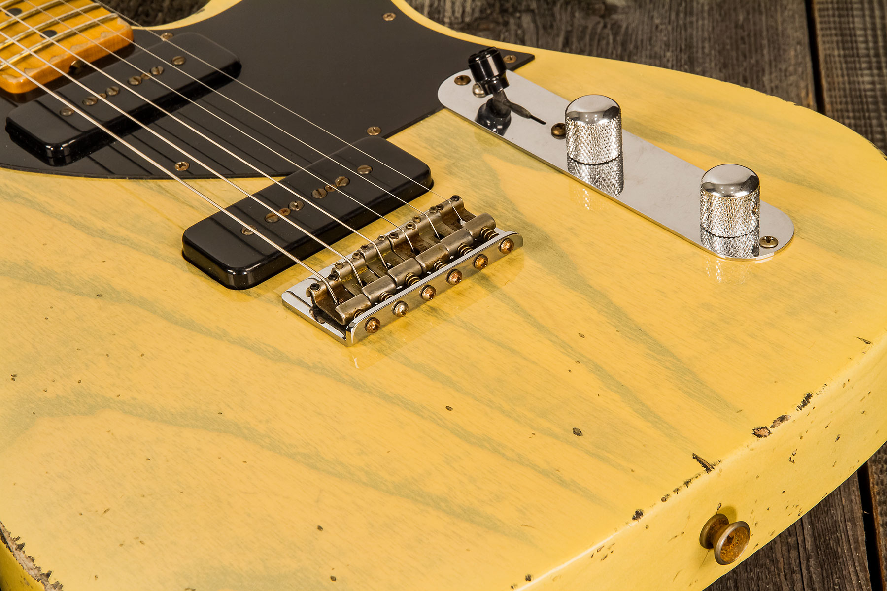Fender Custom Shop Tele 1950 Masterbuilt J.smith Mn #r116221 - Relic Nocaster Blonde - Guitare Électrique Forme Tel - Variation 3