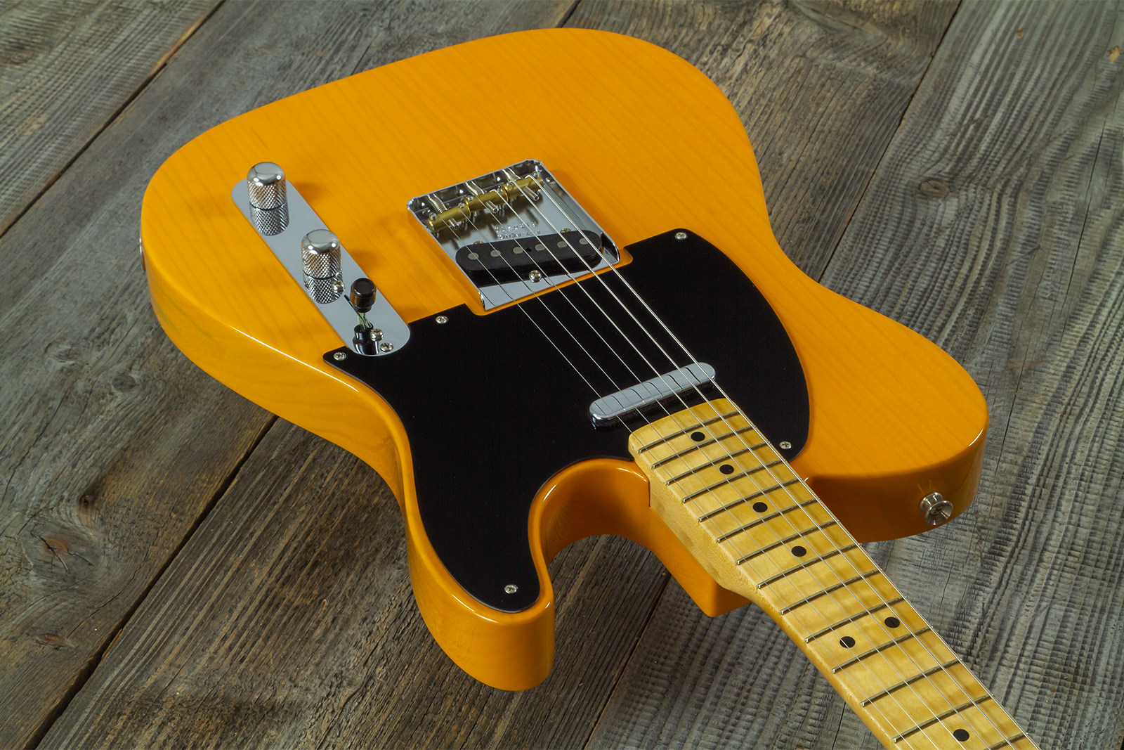 Fender Custom Shop Tele 1952 2s Ht Mn #r150200 - Nos Butterscotch Blonde - Guitare Électrique Forme Tel - Variation 3