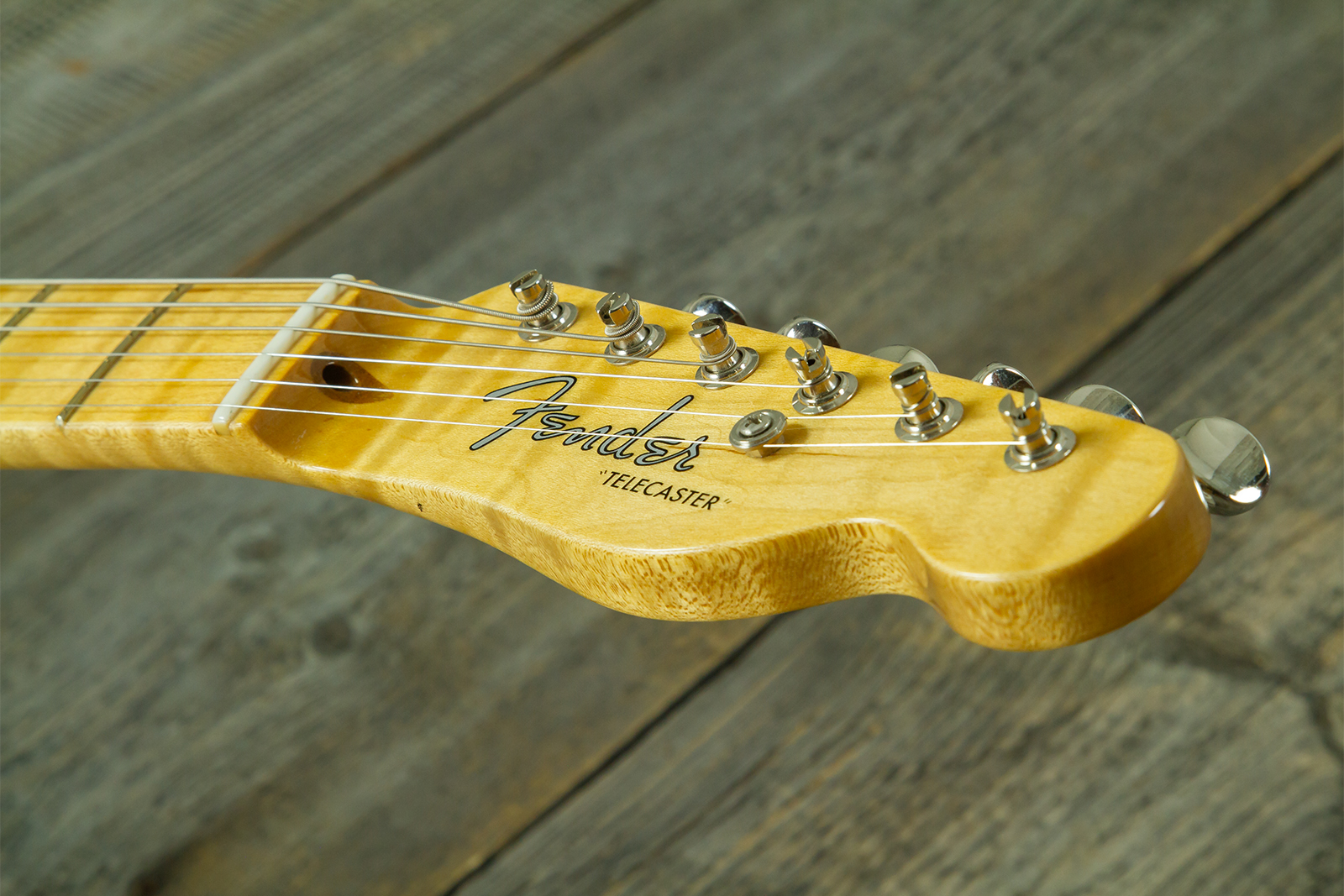 Fender Custom Shop Tele 1952 2s Ht Mn #r150200 - Nos Butterscotch Blonde - Guitare Électrique Forme Tel - Variation 7