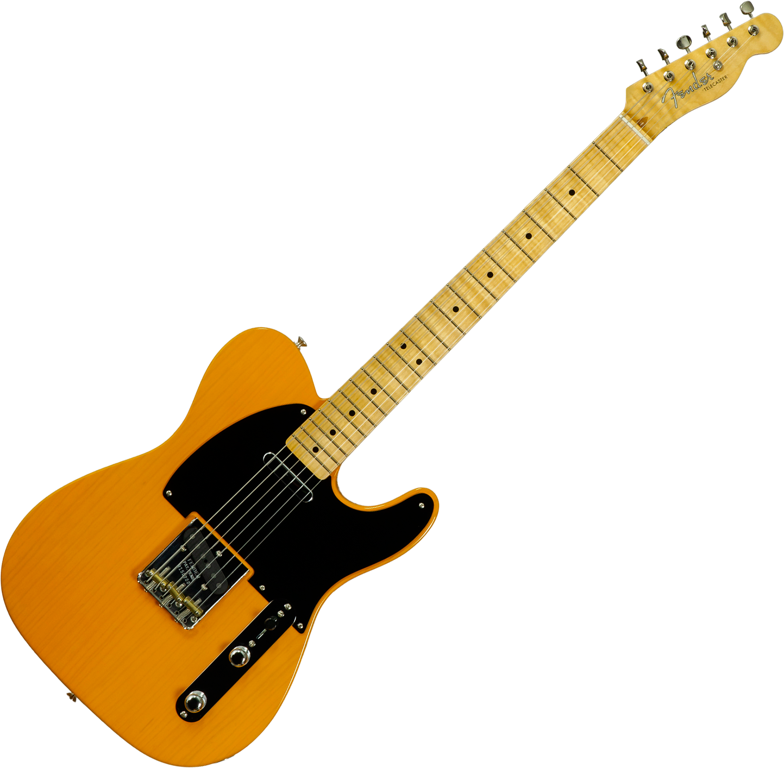Fender Custom Shop Tele 1952 2s Ht Mn #r150200 - Nos Butterscotch Blonde - Guitare Électrique Forme Tel - Variation 1