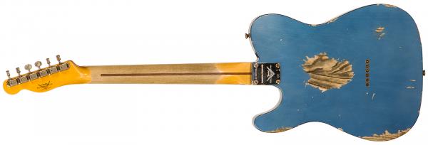 Guitare électrique solid body Fender Custom Shop 1958 Telecaster #CZ550155 - heavy relic lake placid blue