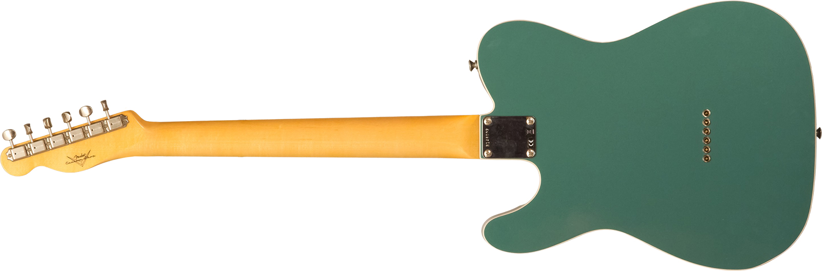 Fender Custom Shop Tele 1959 Custom 2s Ht Rw #r146032 - Time Capsule Sherwood Metallic - Guitare Électrique Forme Tel - Variation 1