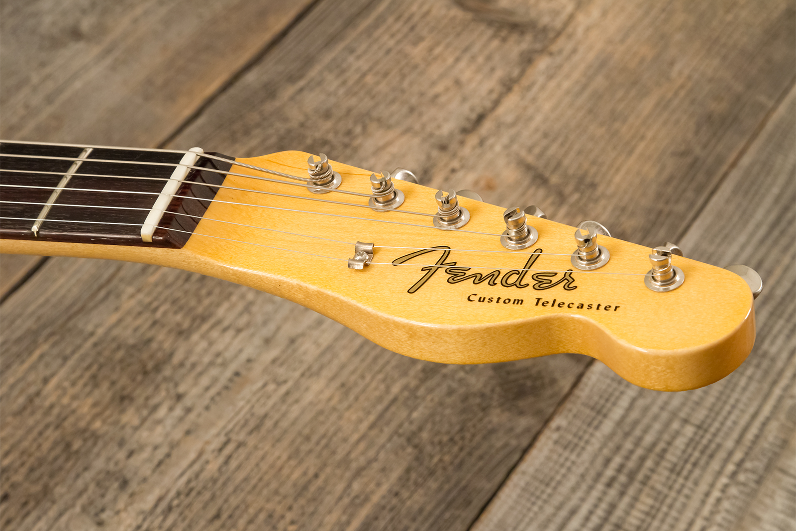 Fender Custom Shop Tele 1959 Custom 2s Ht Rw #r146032 - Time Capsule Sherwood Metallic - Guitare Électrique Forme Tel - Variation 6
