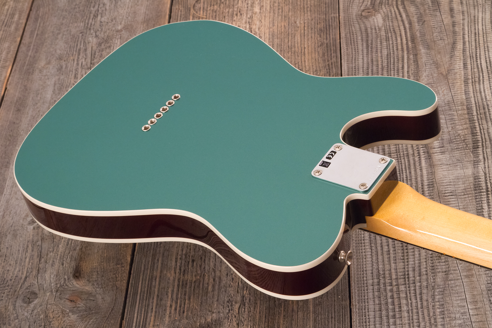 Fender Custom Shop Tele 1959 Custom 2s Ht Rw #r146032 - Time Capsule Sherwood Metallic - Guitare Électrique Forme Tel - Variation 7